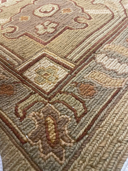 Lahore Soumac Hand-Knotted Indian Wool Rug 55192 343 x 269cm