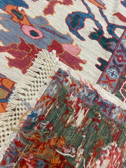 Kabul Hand Knotted Afghan Wool Soumak Rug 239 x 166cm 6167