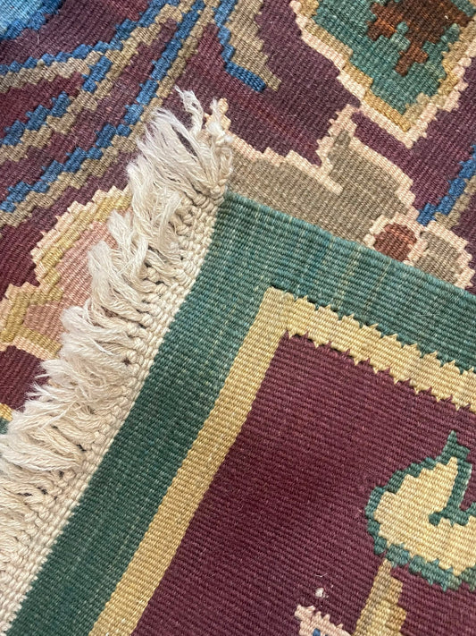 Georgian Flower Hand-Woven Indian Wool Rug 2 11250 395 x 257cm