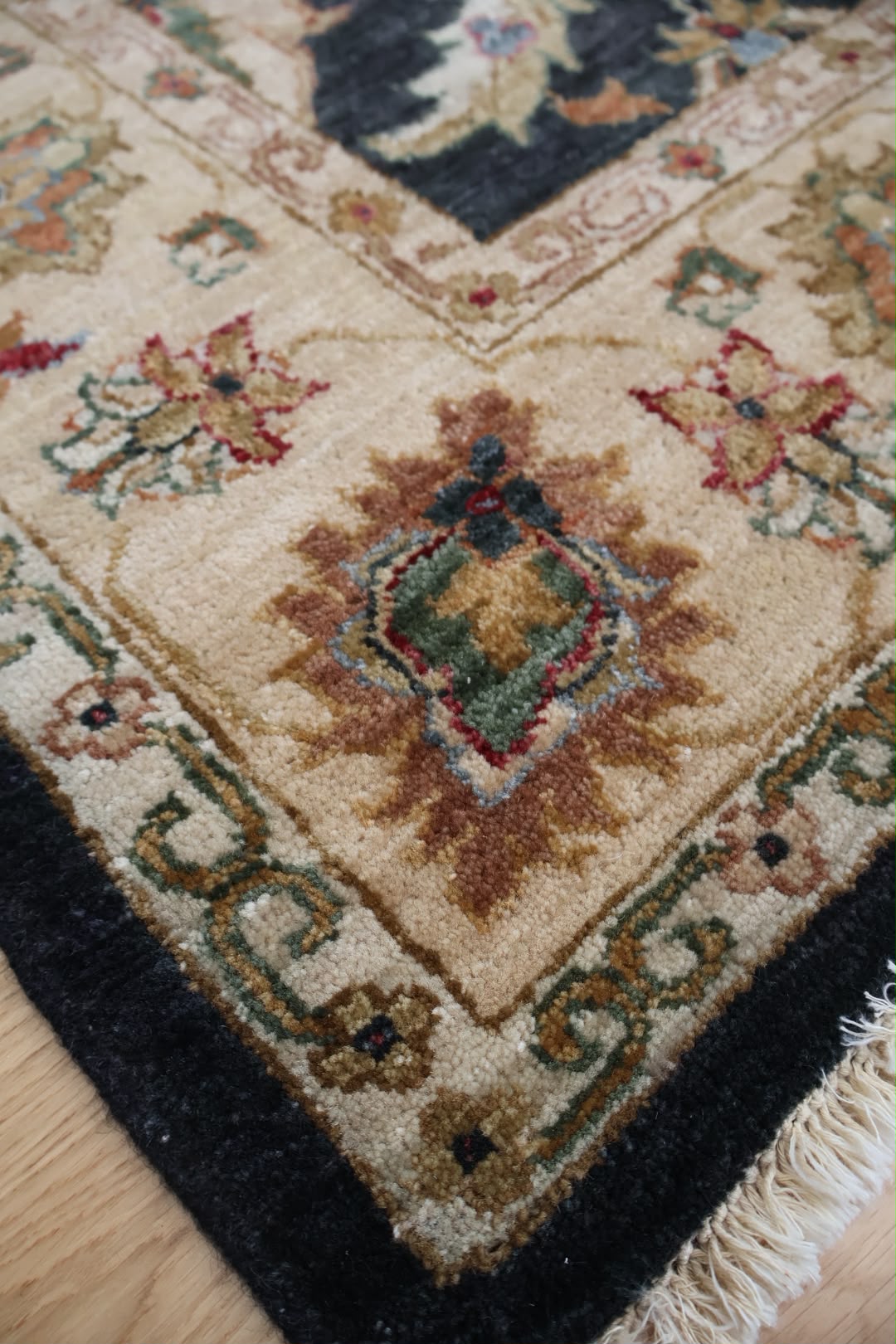 Gazni Hand Knotted Indian Wool Rug 185 x 125cm 10225