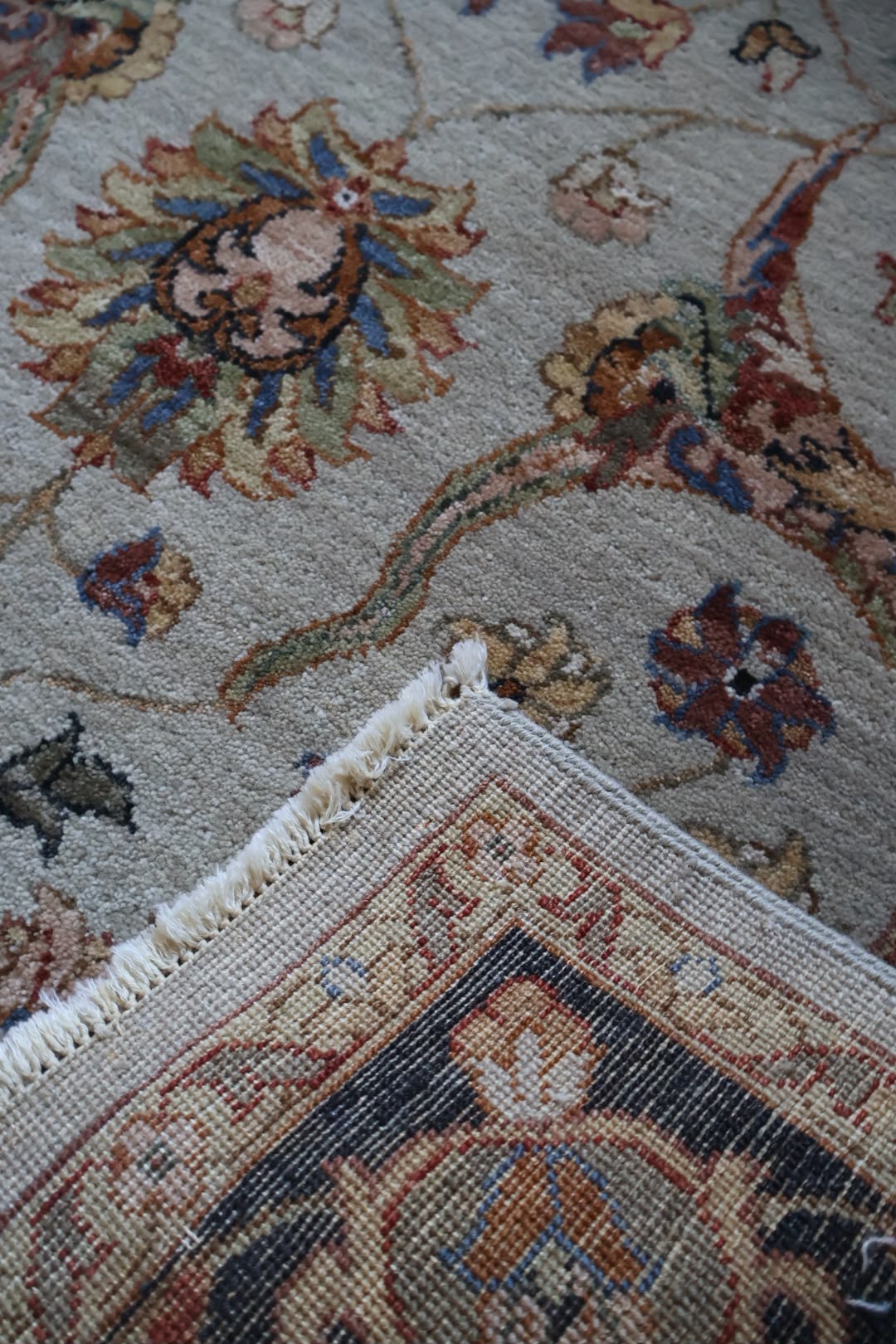 Gazni SL6 Hand-Knotted Indian Wool Rug 11056A 180 x 120cm