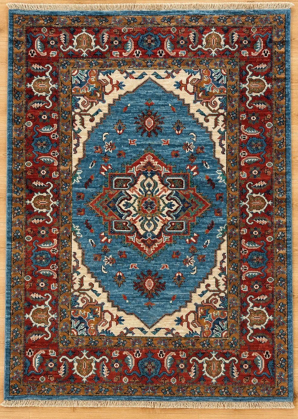 Shirvan Hand Knotted Afghan Wool Rug 5837 + 5836
