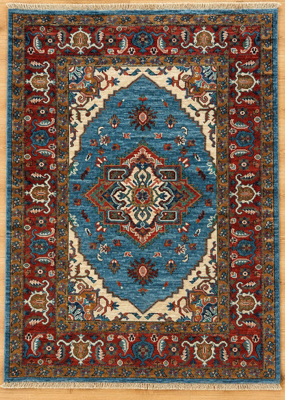 Shirvan Hand Knotted Afghan Wool Rug 5837 + 5836