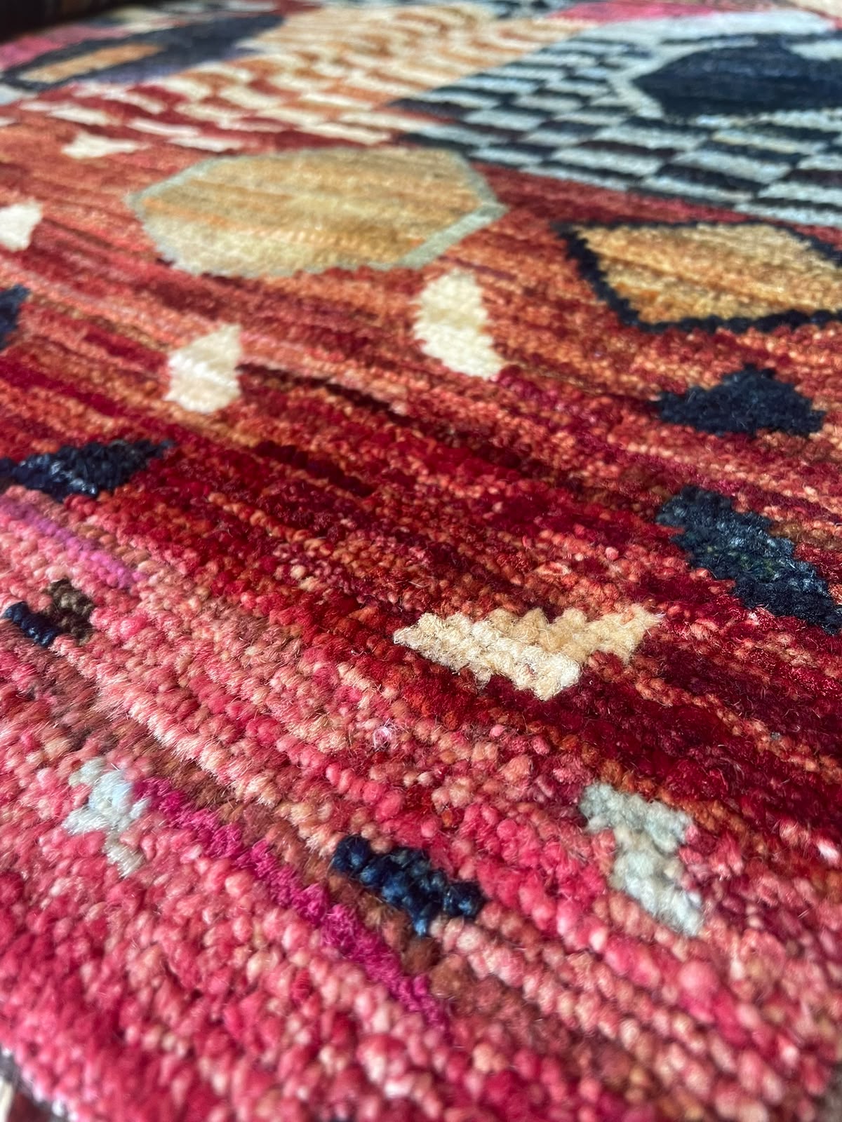Zulai Hand Knotted Afghan Wool Rug 205 x 154cm 6163