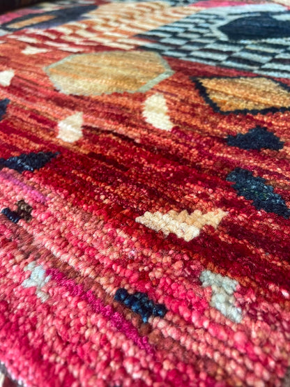 Zulai Hand Knotted Afghan Wool Rug 205 x 154cm 6163