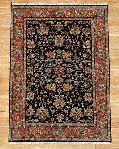 Kashi Hand Knotted Indian Wool Rug 176 x 125cm 13598