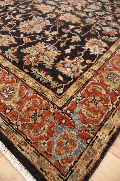 Kashi Hand Knotted Indian Wool Rug 176 x 125cm 13598