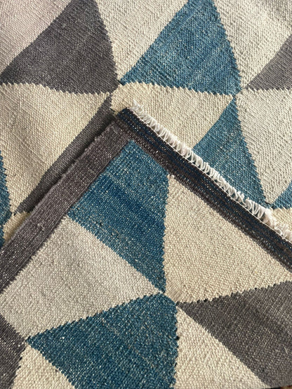 Fine Kelim Hand-Woven Afghan Wool Rug 4956 205 x 158cm