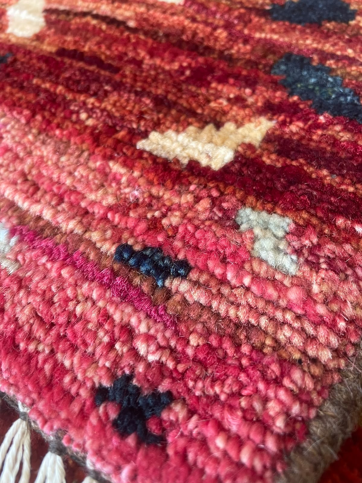 Zulai Hand Knotted Afghan Wool Rug 205 x 154cm 6163