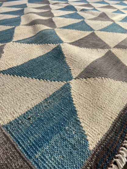 Fine Kelim Hand-Woven Afghan Wool Rug 4956 205 x 158cm
