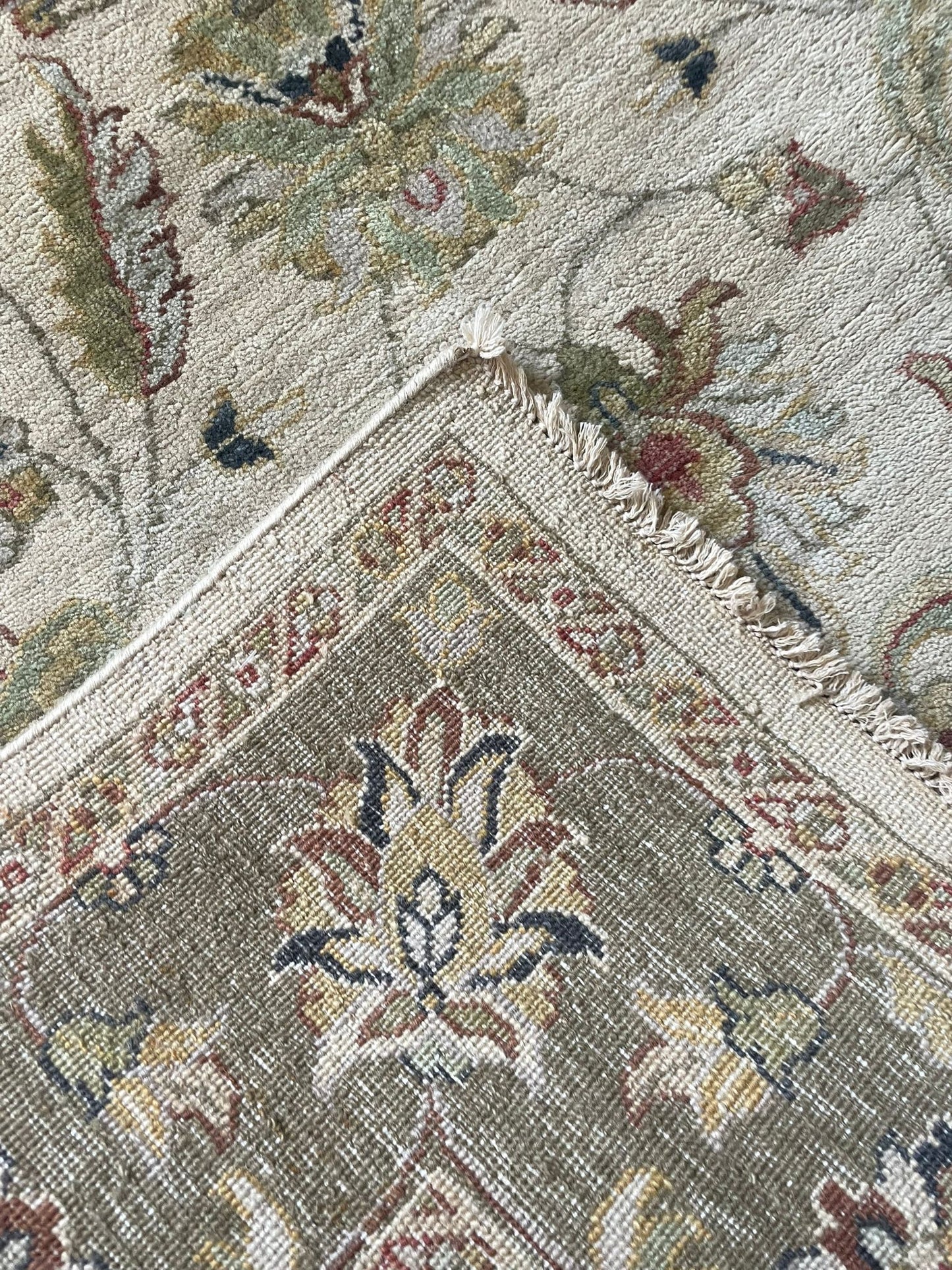 Gazni AF-01 Hand-Knotted Indian Wool Rug 55903 190 x 121cm