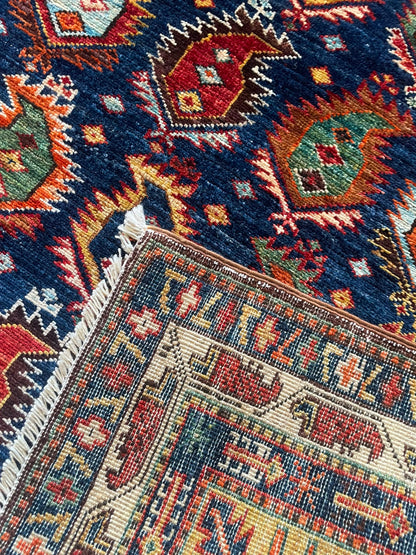 Antique Design AR-527 Hand-Knotted Afghan Wool Rug 4012 174 x 127cm