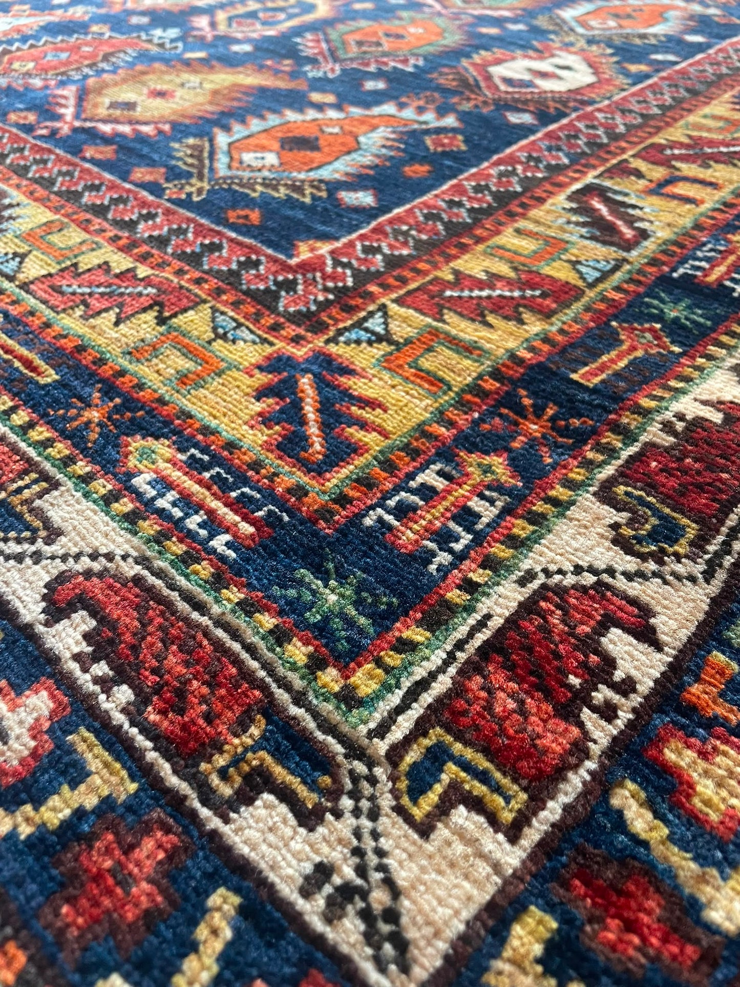 Antique Design AR-527 Hand-Knotted Afghan Wool Rug 4012 174 x 127cm