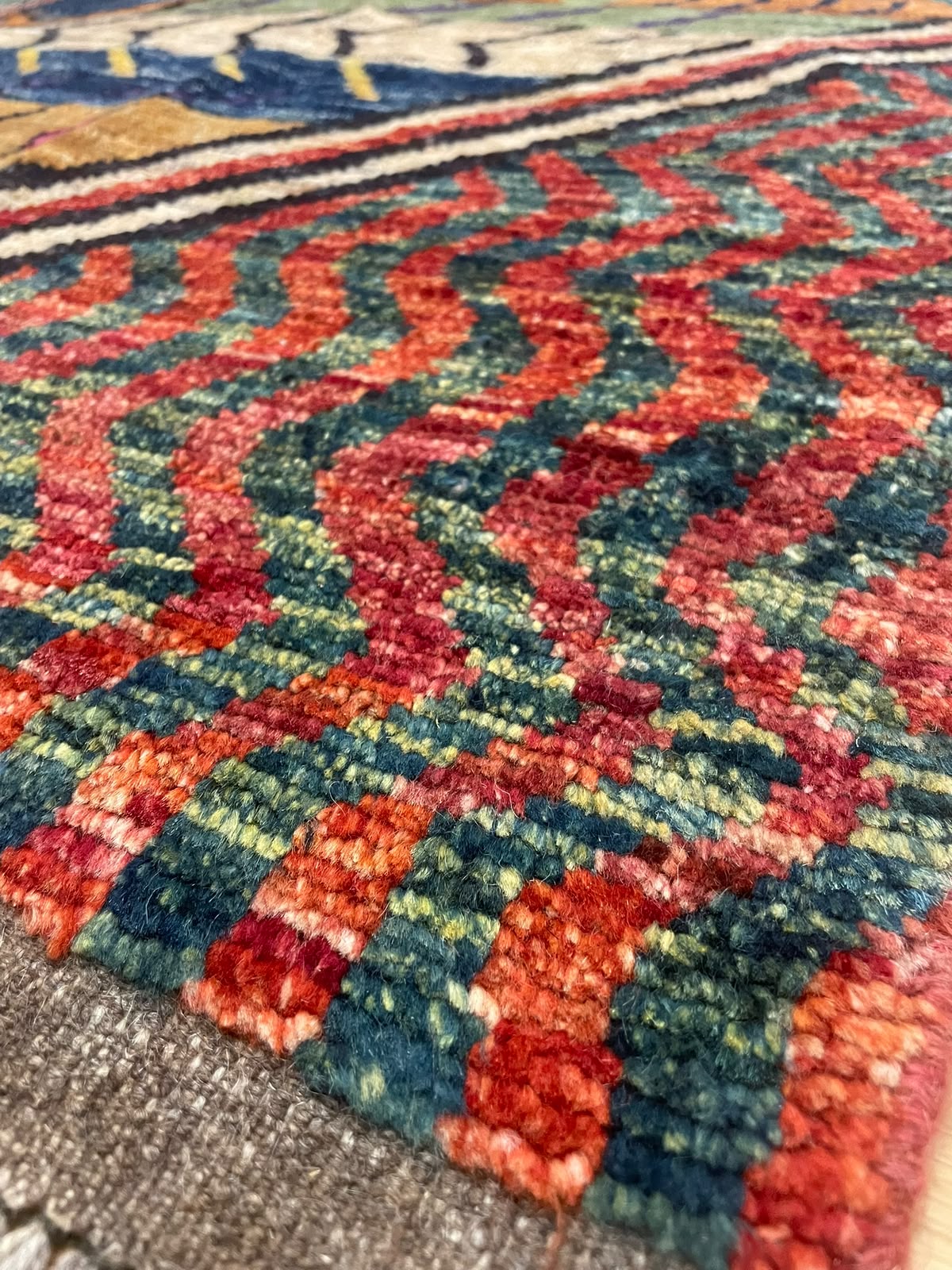 Zulai Hand Knotted Afghan Wool Rug 238 x 175cm 6164