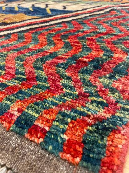 Zulai Hand Knotted Afghan Wool Rug 238 x 175cm 6164