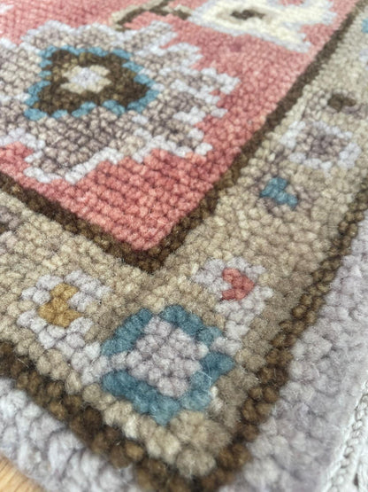 Oushak Hand Knotted Indian Wool Rug 185 x 126cm 2210