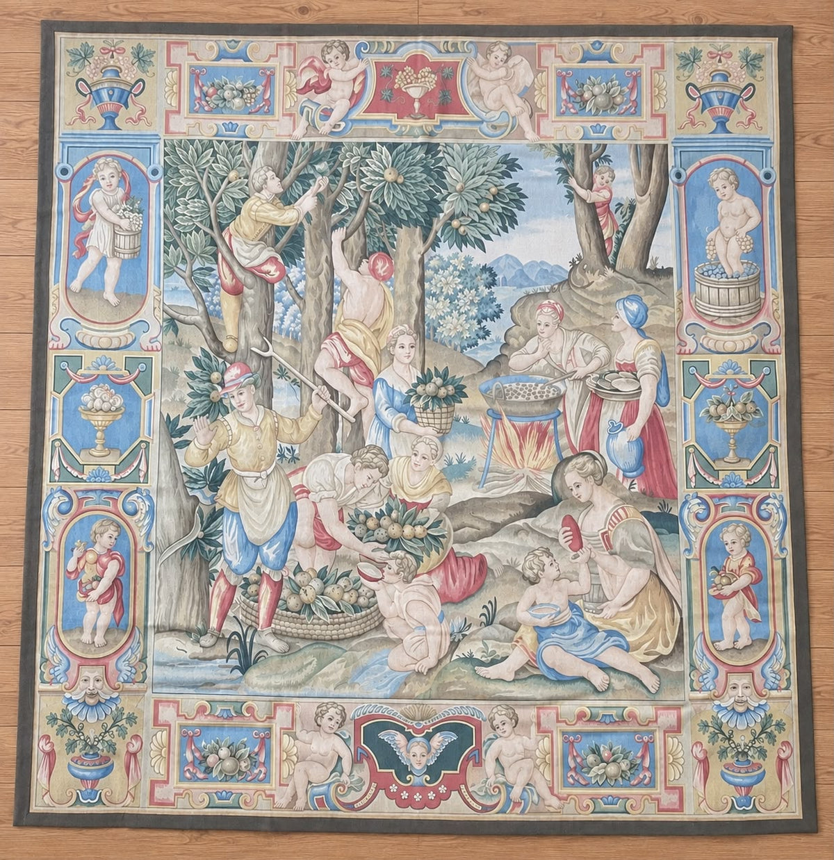 Putti Hand Woven Wool Tapestry 236 x 207cm