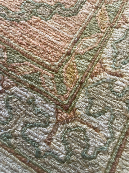Tabriz Hand-Knotted Indian Wool Rug 10542 355 x 267cm
