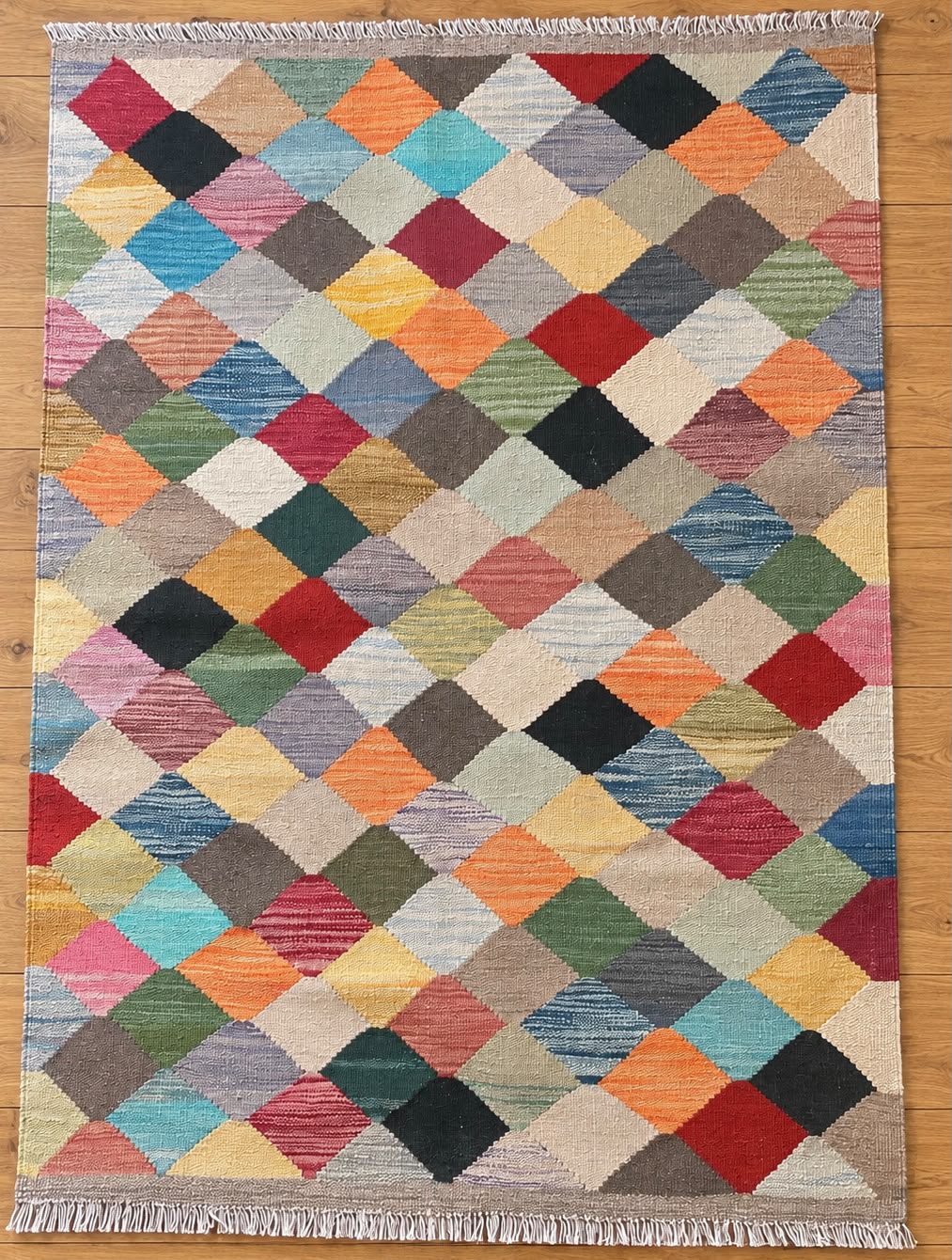 Mamiana Kelim Hand-Woven Afghan Wool Rug 5248 149 x 108cm