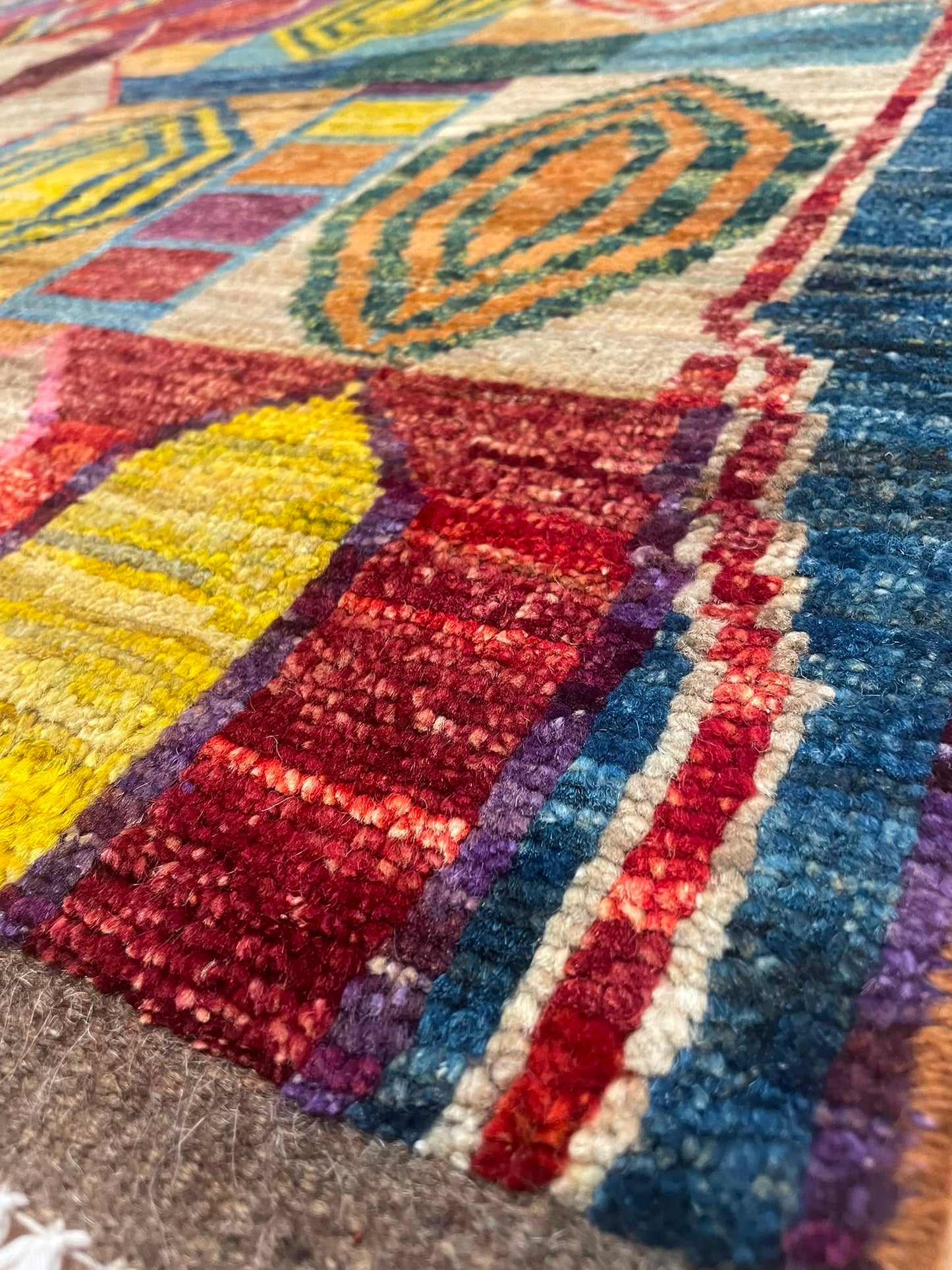 Zulai Hand Knotted Afghan Wool Rug 254 x 167cm 6161
