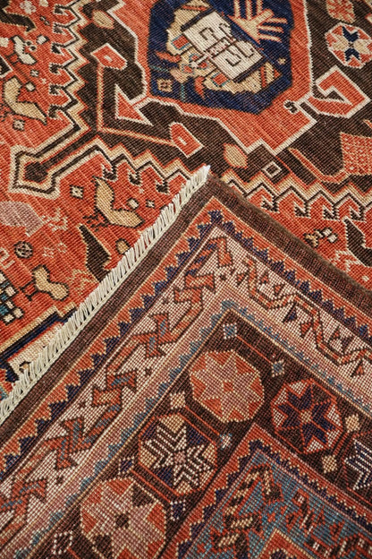 Antique Persian Design hand-knotted Afghan wool rug 3548 277 x 171cm
