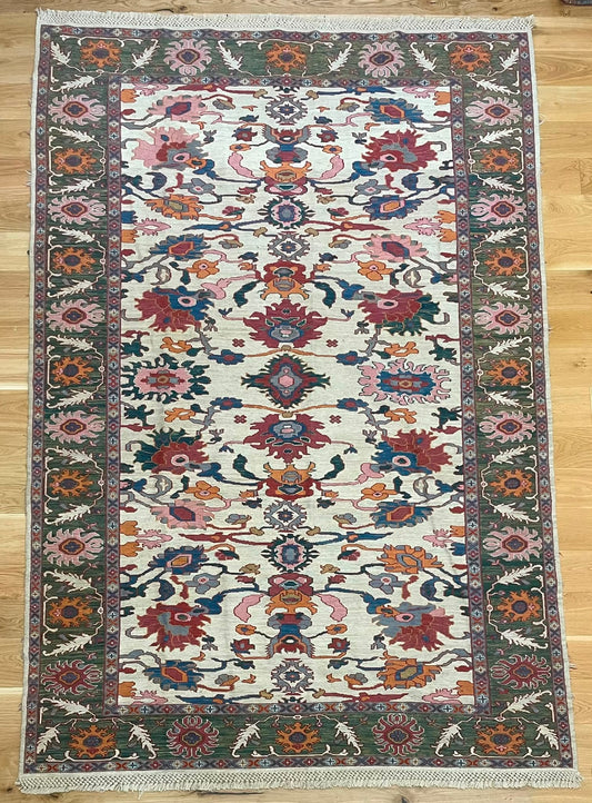 Kabul Hand Knotted Afghan Wool Soumak Rug 239 x 166cm 6167