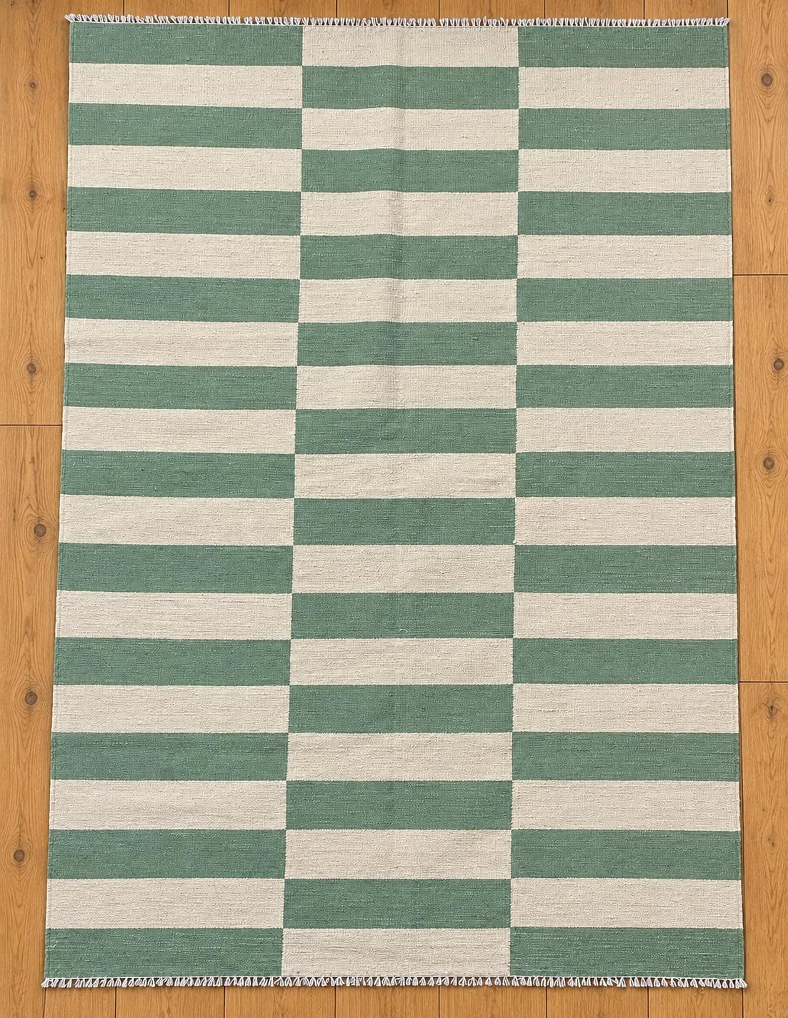 Kelim 4 Hand-Woven Afghan Wool Rug 5241 215 x 153cm