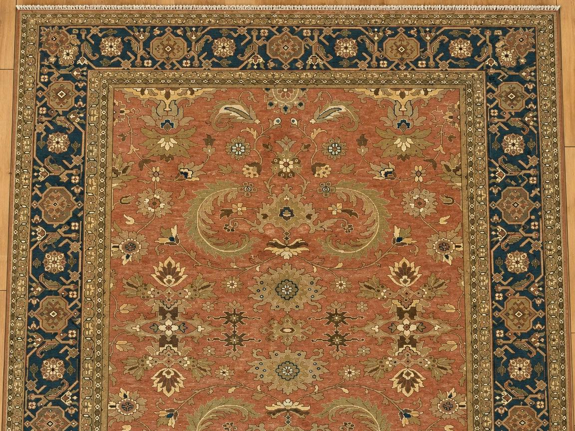 Bijar Soumac Hand-Knotted Indian Wool Rug 3802 364 x 266cm
