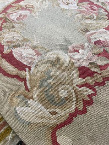 Aubusson Hand Woven Wool Rug 14539 274 x 183cm