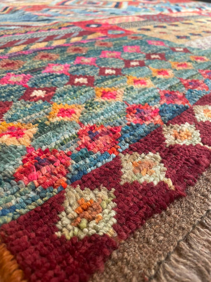 Zulai Hand Knotted Afghan Wool Rug 242 x 170cm 6162