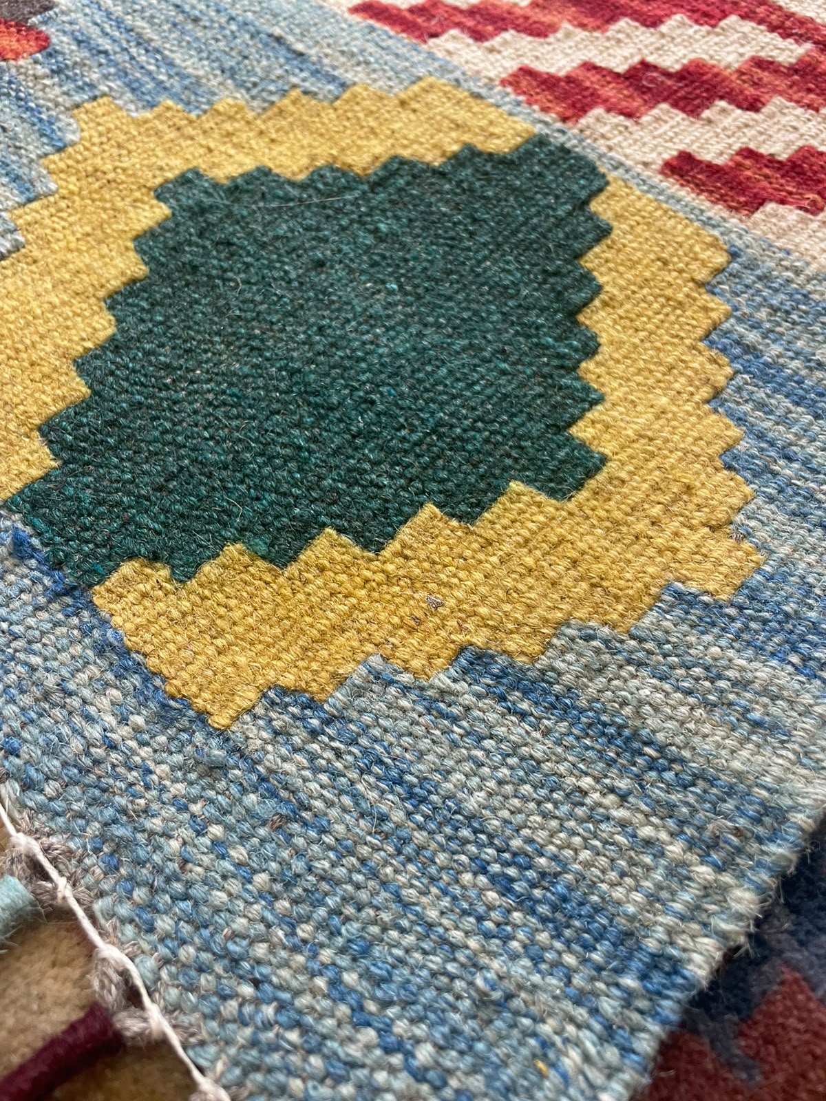Kelim 61/05 Hand-Woven Afghan Wool Rug 6068 174 x 128cm