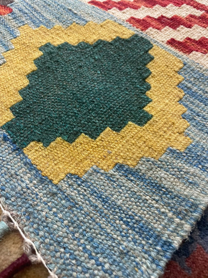 Kelim 61/05 Hand-Woven Afghan Wool Rug 6068 174 x 128cm