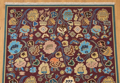 Georgian Flower Hand-Woven Indian Wool Rug 2 11250 395 x 257cm