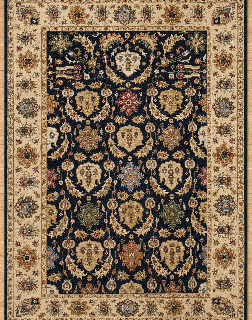 Gazni Hand-Knotted Indian Wool Rug SL-199 50236 348 x 250cm