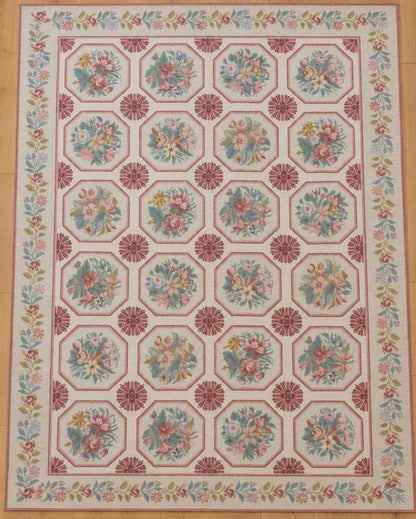 Connaught Needlepoint Indian Wool Rug 11218 350 x 220cm