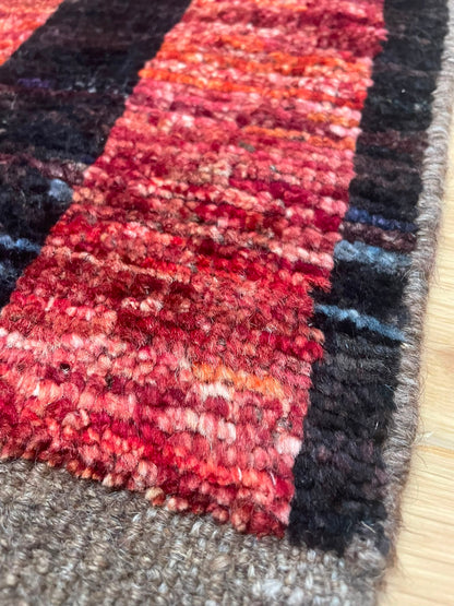 Zulai Hand Knotted Afghan Wool Rug 244 x 175cm 6159