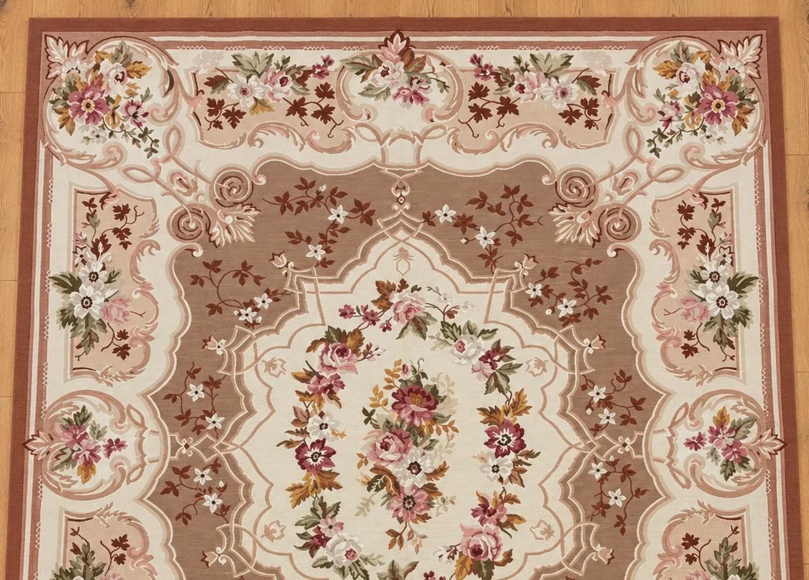 Aubusson Hand-Woven Indian Wool Rug JSA196 14041 282 x 175cm