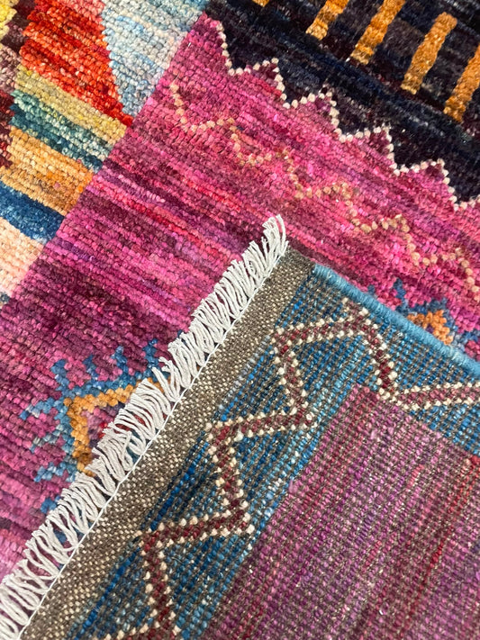 Zulai Hand Knotted Afghan Wool Rug 229 x 170cm 6166