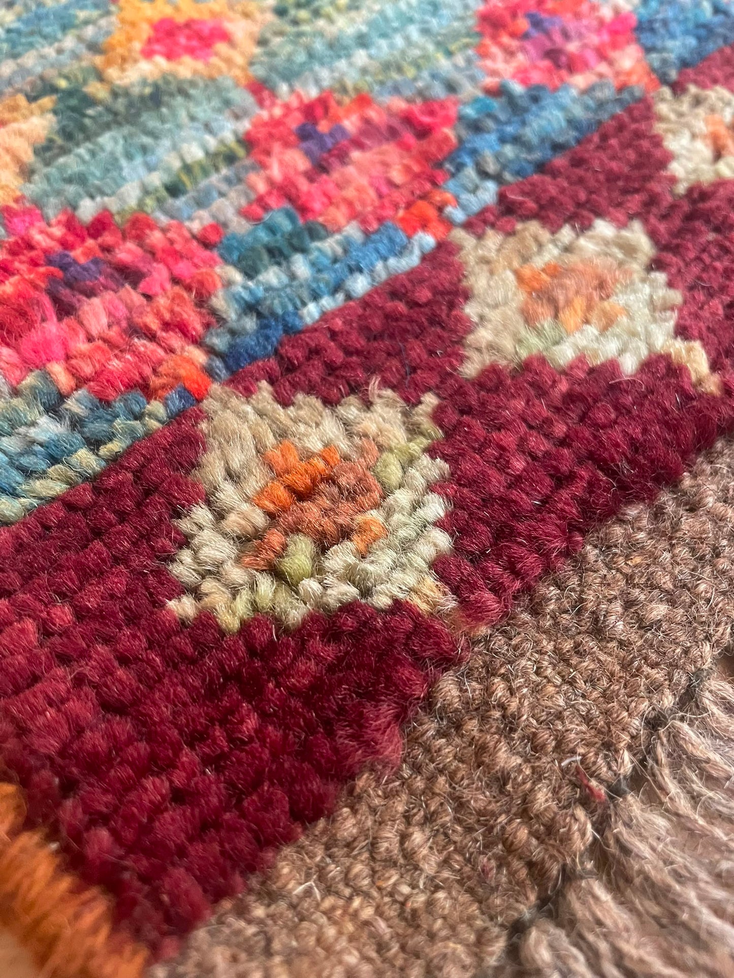 Zulai Hand Knotted Afghan Wool Rug 242 x 170cm 6162