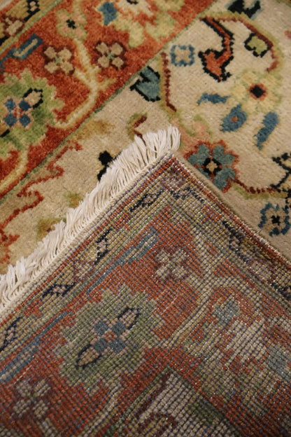 Persian Design Hand-Knotted Indian Wool Rug 5034 364 x 78cm