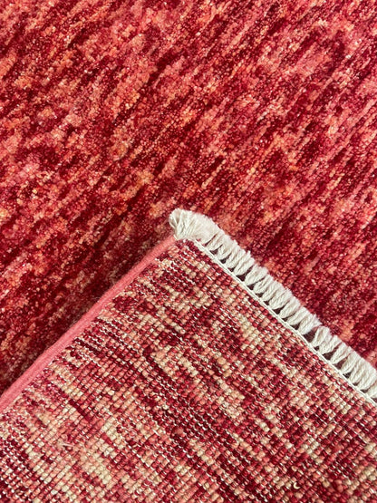 Plain Hand Knotted Afghan Wool Rug 146 x 93cm 5114