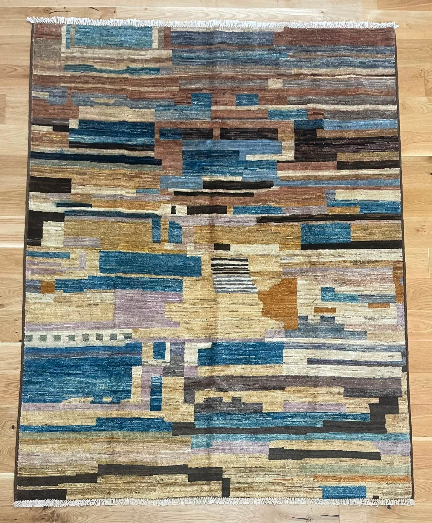 Kabul Hand Knotted Afghan Wool Rug 197 x 156cm 6158