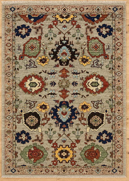 Kabul Hand Knotted Afghan Wool Rug 5717 212 x 147cm