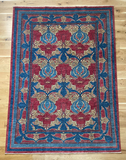 Art & Craft Hand Knotted Afghan Wool Rug 5474 244 x 173cm