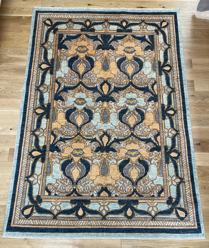 Arts & Crafts Hand Knotted Afghan Wool Rug 5693 245 x 171cm