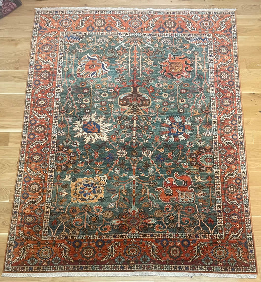 Kabul Hand Knotted Afghan Wool Rug 260 x 203cm 6142