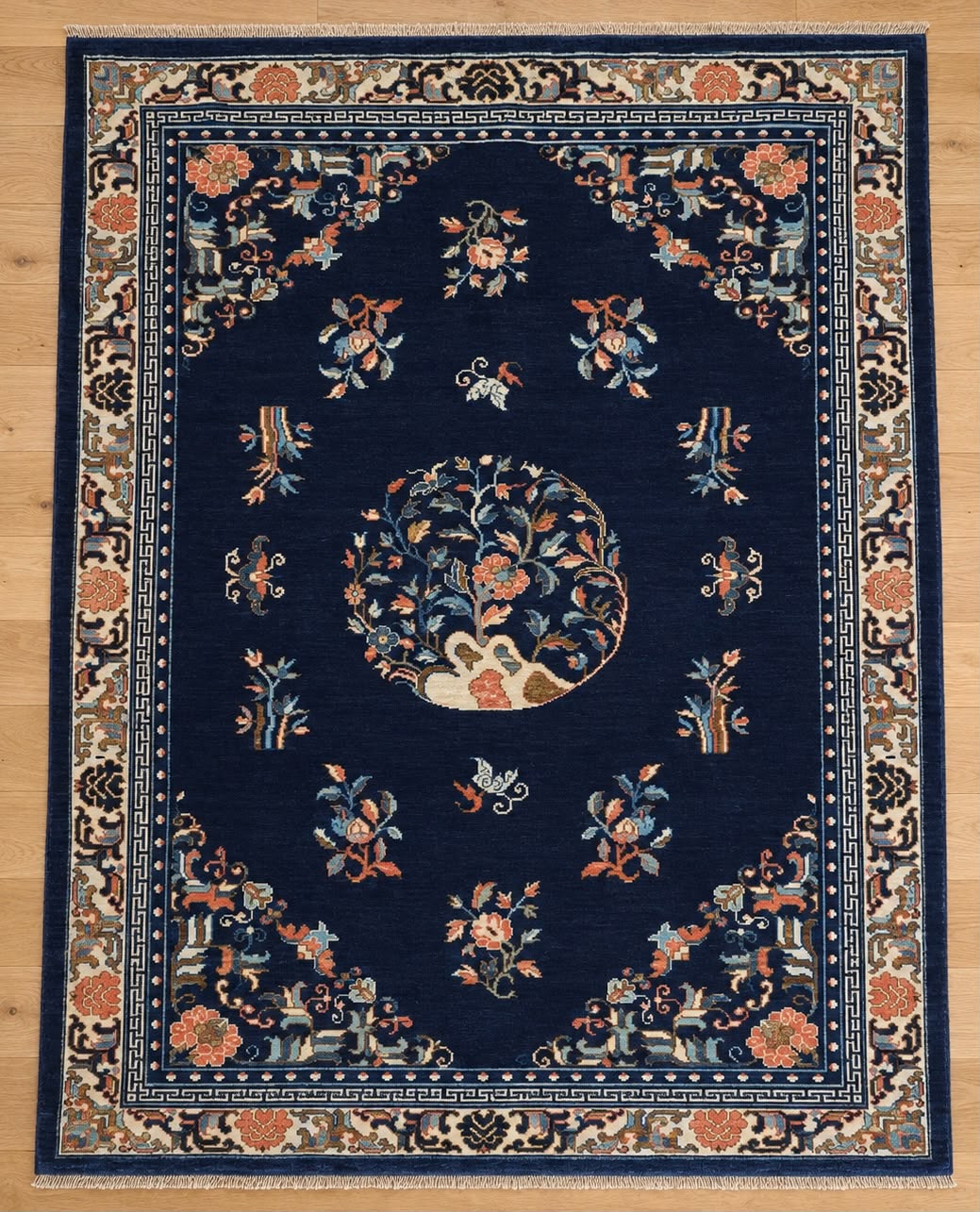 Kabul 06/1 Hand-Knotted Afghan Wool Rug 5705 232 x 185cm