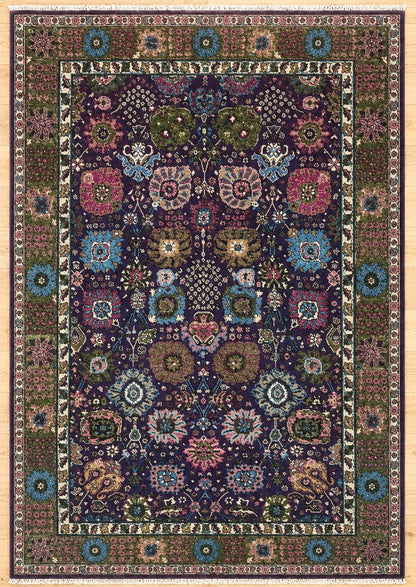 Haji Baba Violet Hand Knotted Afghan Wool Rug 5428 232 x 168cm