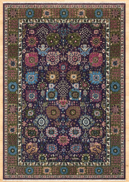 Haji Baba Violet Hand Knotted Afghan Wool Rug 5428 232 x 168cm