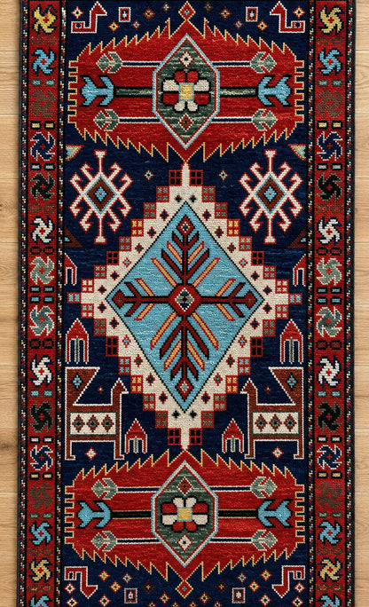 Shirvan  Hand-Knotted Pakistan Wool Rug 5840 116 x 63cm